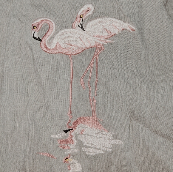 flamingo short-sleeved button-down - Picture 2 of 3